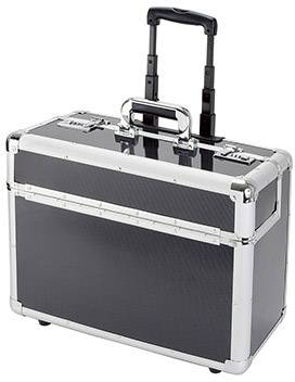 Alumaxx 45129 Pilotenkoffer Zahlenkombinationsschloss (B x H x T) 46 x 36,5 x 18 cm Silber, Carbon