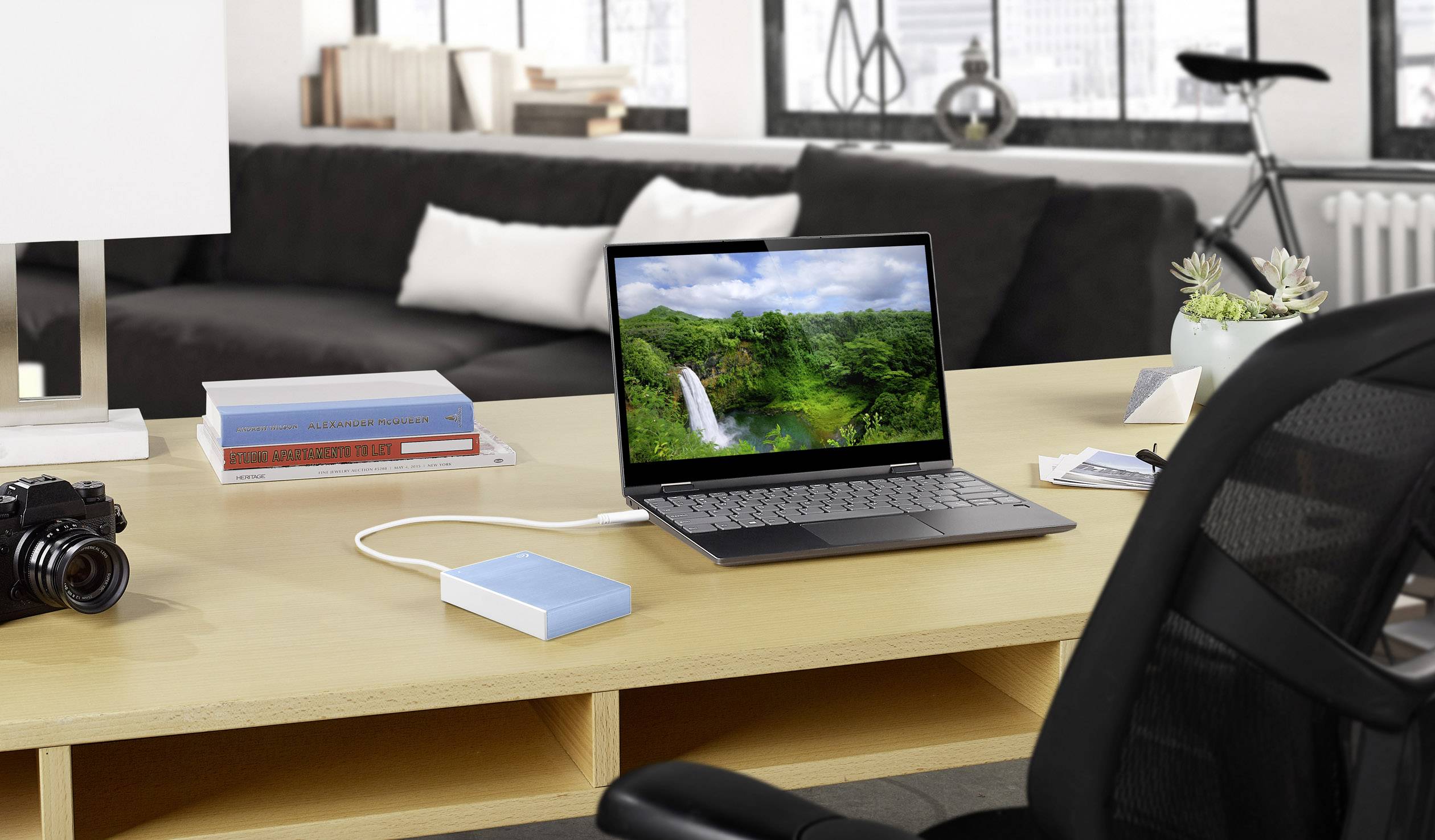 Seagate Backup Plus Portable 5TB Externe Festplatte 6.35cm (2.5 Zoll) USB 3.2 Gen 1 (USB 3.0) Hellblau STHP5000402