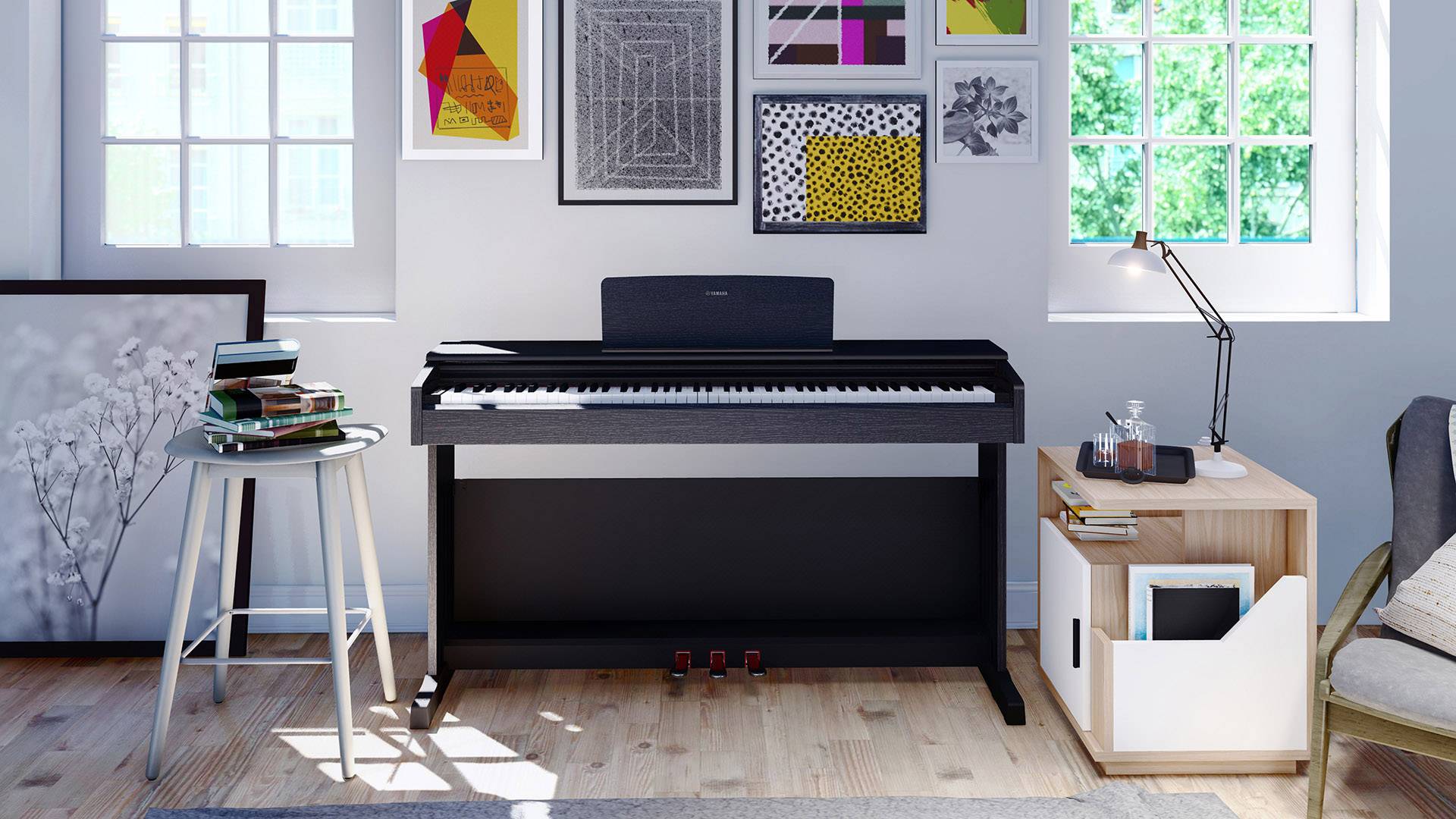 Yamaha Arius YDP-144B Digital-Piano Schwarz inkl. Netzteil