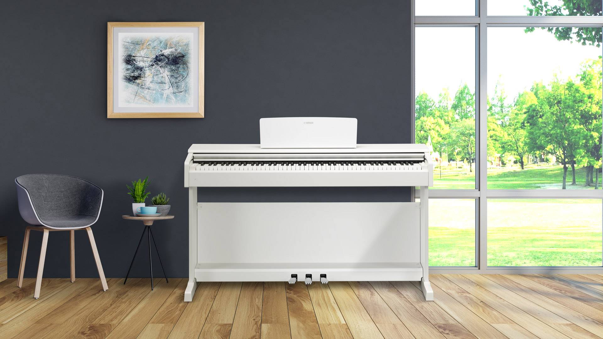 Yamaha Arius YDP-144WH Digital-Piano Weiß inkl. Netzteil