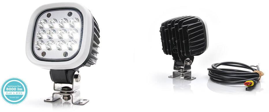 WAS Arbeitsscheinwerfer 12 V, 24 V, 36 V, 48 V, 60 V, 70 V W130 8000 Spot Superseal 1215/I Weitreic