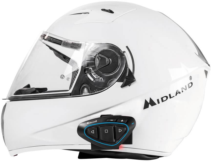 Midland C1231.04 BTX2 Pro Single Ultra Range Motorrad-Gegensprechanlage Passend für alle Helmtypen