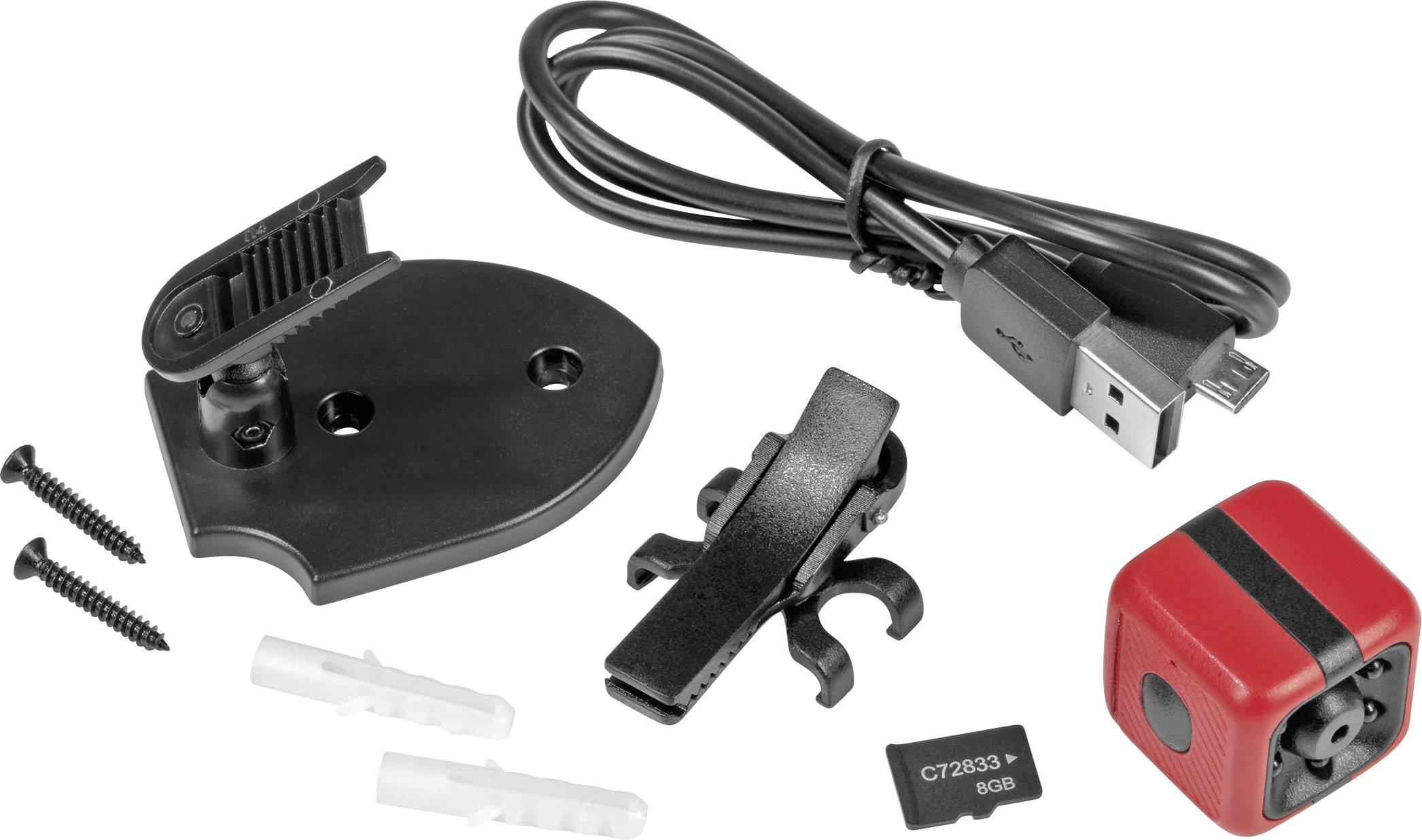 easymaxx 04809 Mini-Überwachungskamera mit Bewegungsmelder 1280 x 720 Pixel