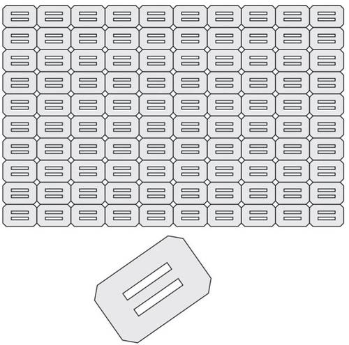 Patentscharnier Rechteckig Vlies (L x B) 27mm x 17mm 100St.