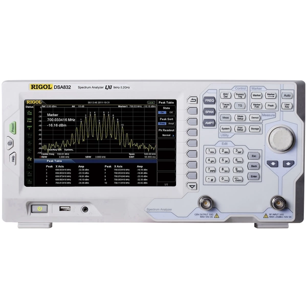 Rigol DSA832-TG Spektrum-Analysator Werksstandard (ohne Zertifikat) 3.2 GHz Tracking Generator Rigol DSA832-TG Spektrum-Analysator Werksstandard (ohne Zertifikat) 3.2 GHz Tracking Generator