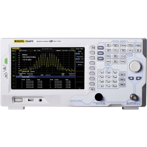Rigol DSA875 Spektrum-Analysator Werksstandard (ohne Zertifikat) 7.5GHz
