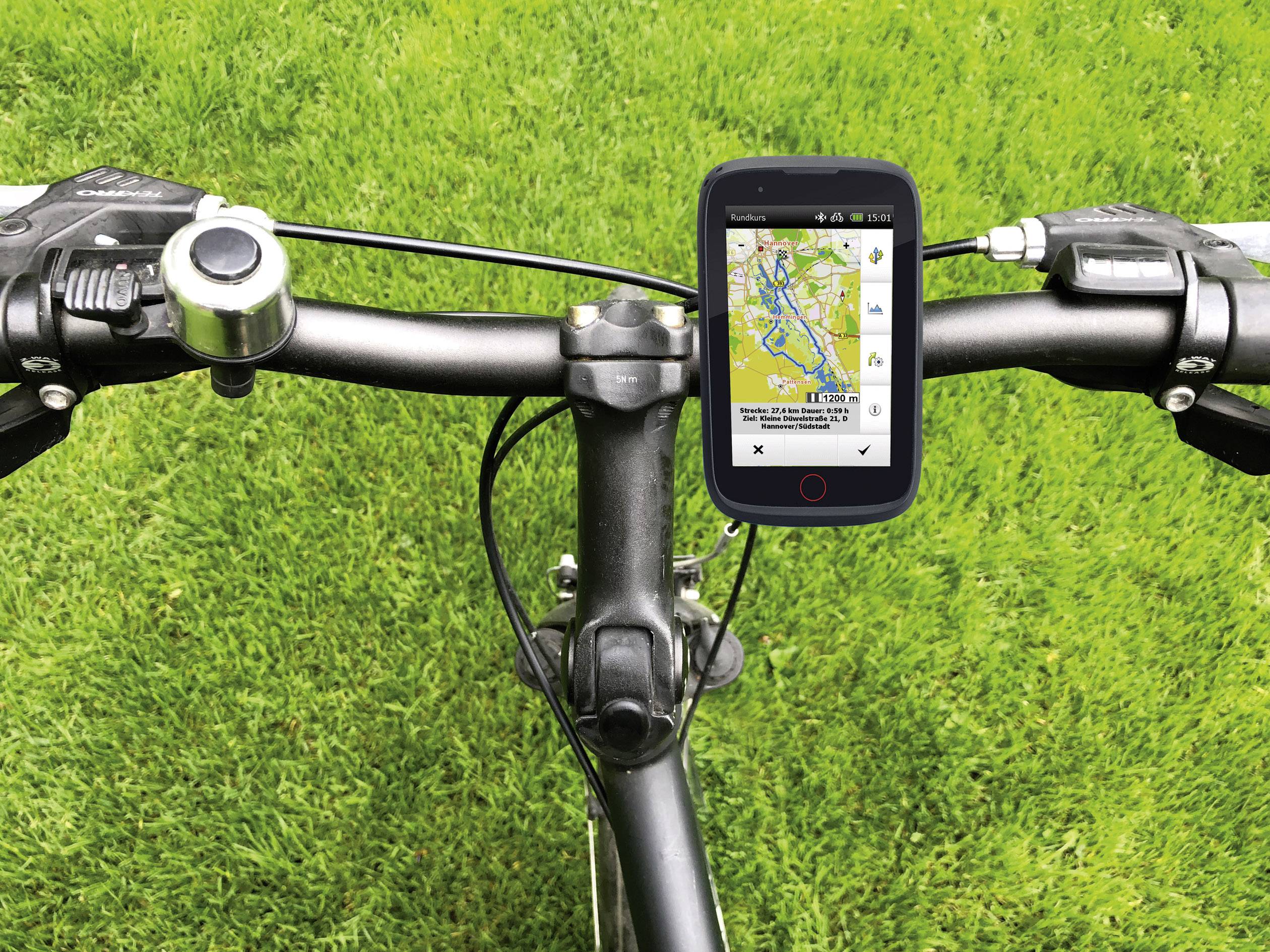 Falk Tiger Evo Fahrrad-Navi Geocaching, Fahrrad, Wandern Europa spritzwassergeschützt