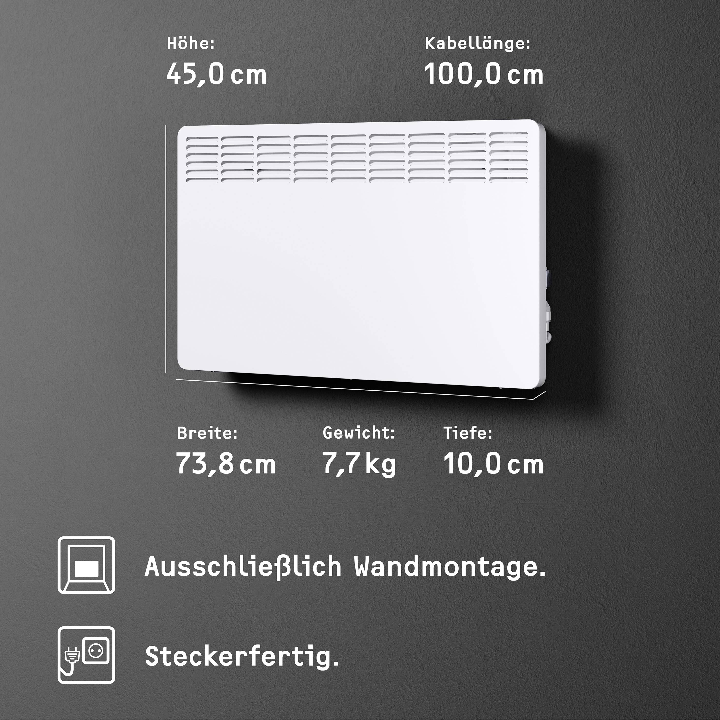 Stiebel Eltron 236528 Konvektor CNS 200 TREND 2000W Alpinweiß