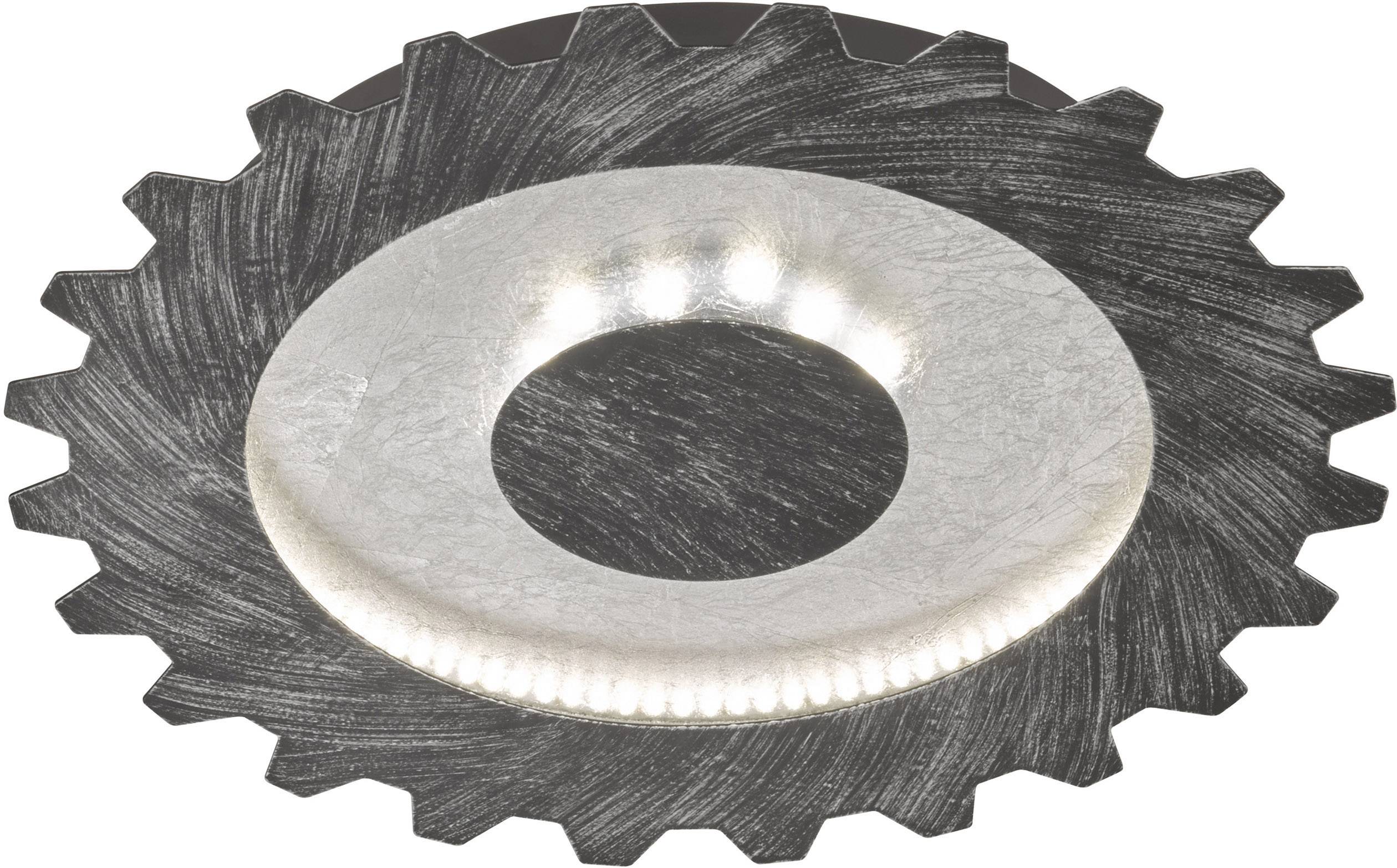 WOFI 9301.02.70.8400 Leif LED-Deckenleuchte 27 W Silber, Aluminium