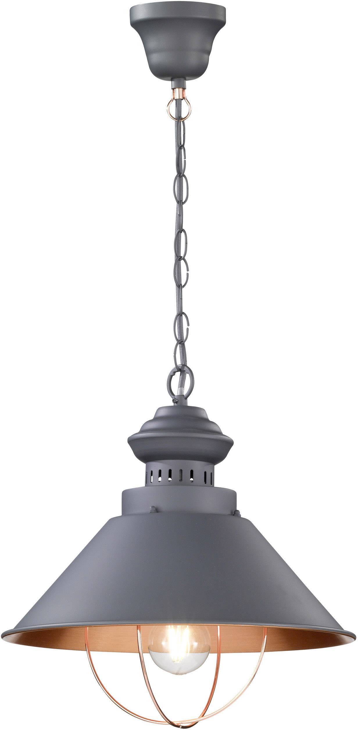 WOFI Florence 6249.01.50.6000 Pendelleuchte LED E27 60 W Grau