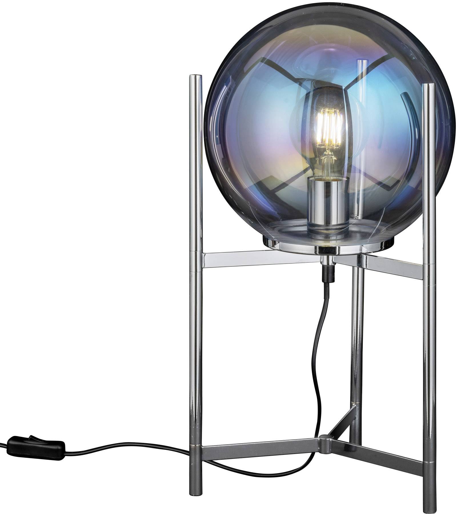 WOFI Ronda 8539.01.01.8000 Tischlampe LED E27 40 W Silber
