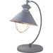 WOFI Florence 8249.01.50.6000 Lampe de table LED E27 60 W gris, cuivre
