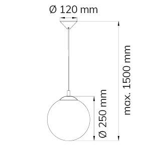 WOFI Point 6248.01.64.0250 Pendelleuchte LED E27 60 W Nickel (matt)