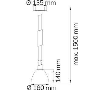 WOFI Savannah 6722.01.64.0006 Pendelleuchte LED E14 EEK: F (A - G) 12W Nickel (matt)