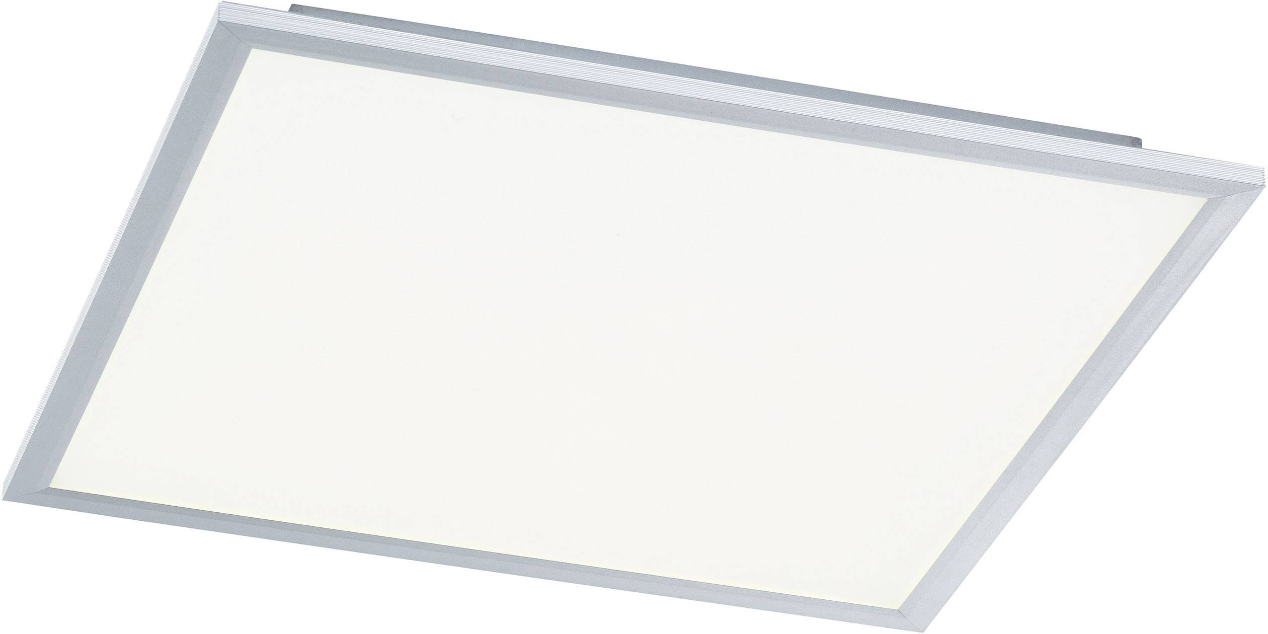 WOFI Liv 9693.01.70.0600 LED-Deckenleuchte Silber 64W Warmweiß Dimmbar, Mit Fernbedienung