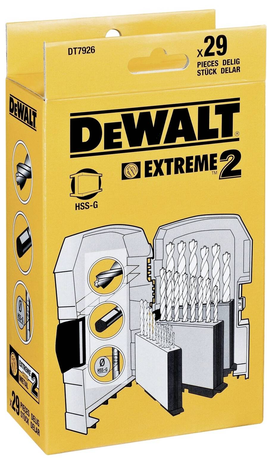 DEWALT DT7926-XJ Metall-Spiralbohrer-Set 29teilig 29St.