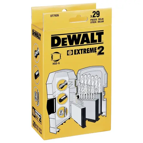 DEWALT DT7926-XJ Metall-Spiralbohrer-Set 29teilig 29St. DEWALT DT7926-XJ Metall-Spiralbohrer-Set 29teilig 29St.