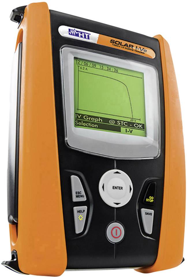 HT Instruments SOLAR I-VE Photovoltaik-Multimeter digital Datenlogger, Umwelt-Messfunktion CAT II 1