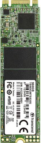 Transcend TS960GMTS820S Interne M.2 SATA SSD 2280 960GB 820S Retail M.2 SATA 6 Gb/s