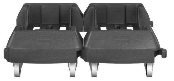 Rubbermaid Transportroller Slim Jim 1980602 Kunststoff schwarz