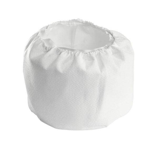 Ein weißer Staubfilter, rund und aus Stoff, wird für Industrie- und Haushaltsanwendungen zur Luftreinigung verwendet.