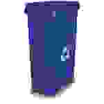 Rubbermaid 0086876186383 Wertstoffbehälter 87l (B x H x T) 279 x 762 x 558mm Blau 1St.