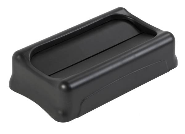 Rubbermaid Abfalltonnendeckel 0086876186406 Schwingdeckel Polypropylen (L x B x H) 52.07 x 28.96 x 12.7 cm Schwarz 1 St.