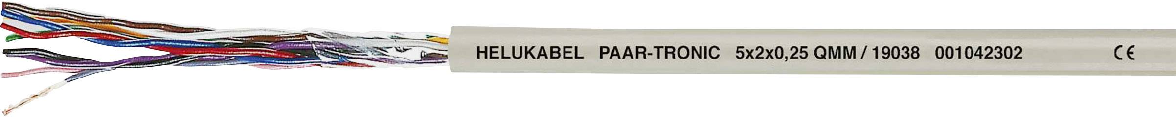 Helukabel 19008 Datenkabel LiYY 8 x 2 x 0.14 mm² Grau 100 m