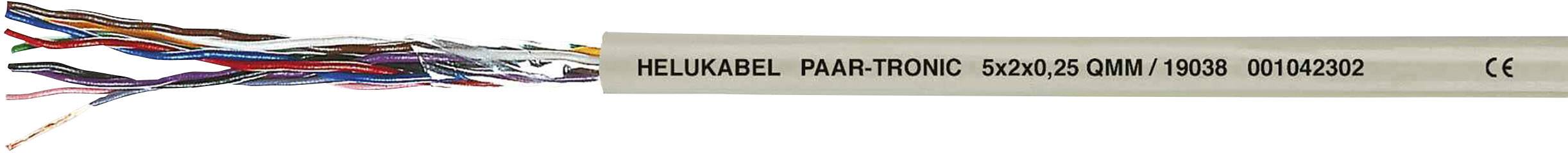 Ein mehradriges Kabel mit der Aufschrift 'HELUKABEL P&A-TRONIC 6x2x0,25 04/01 100331 010104032'.
