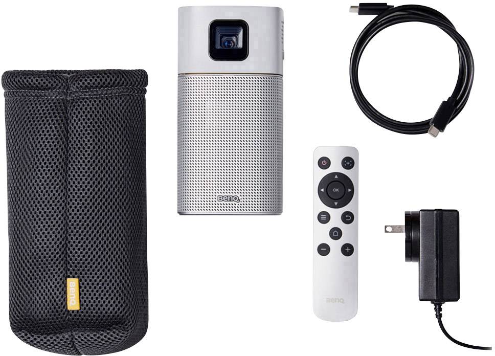 BenQ Beamer GV1 DLP Helligkeit: 200lm 854 x 480 WVGA 1000 : 1 Silber, Gelb