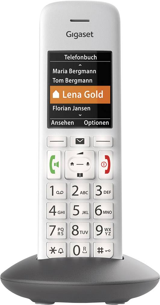 Gigaset E370HX DECT Mobilteil Grau, Silber