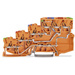 WAGO 2000-5457/1102-953 Borne pour capteurs, 4 conducteurs 7 mm Push-In orange 15 pc(s)