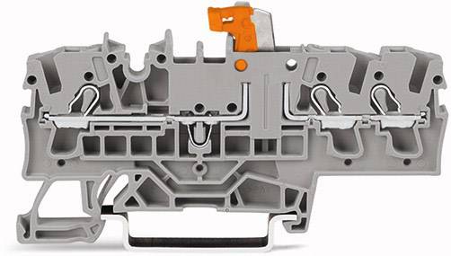 WAGO 2002-1771/401-000 Dreistock-Trenn- und Messklemme 5.20mm Push-In-Klemme Grau 50St.