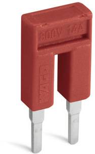 Roter Sicherungsstecker mit Aufschrift '800V 14A', bestehend aus zwei Metallstiften und isolierendem Kunststoffgehäuse.