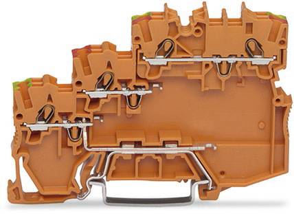 WAGO 2000-5377/101-000 Dreistock-Aktorenklemme 7mm Push-In-Klemme Orange 15St.