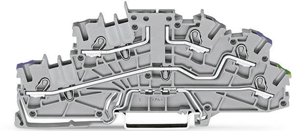 WAGO 2003-6661 Installationsetagenklemme 5.20mm Push-In-Klemme Grau 50St.