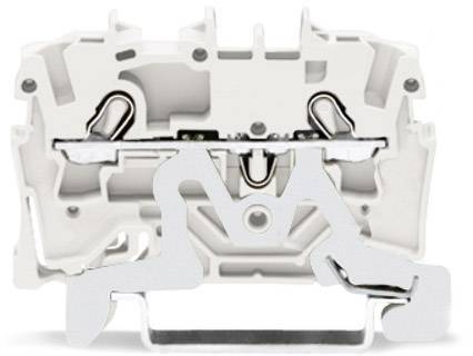 WAGO 2002-1208 Doppelstock-Schirmleiterklemme 5.20mm Push-In-Klemme Weiß 100St.