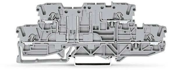 WAGO 2002-2941 Doppelstock-Durchgangsklemme 5.20mm Push-In-Klemme Grau 50St.