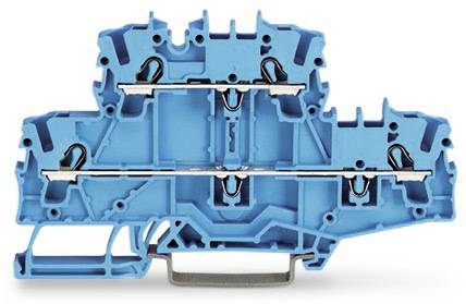 WAGO 2002-2704 Doppelstock-Durchgangsklemme 5.20mm Push-In-Klemme Blau 50St.