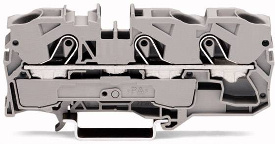 WAGO 2010-1305 Dreistock-Durchgangsklemme 10mm Push-In-Klemme Schwarz 25St.