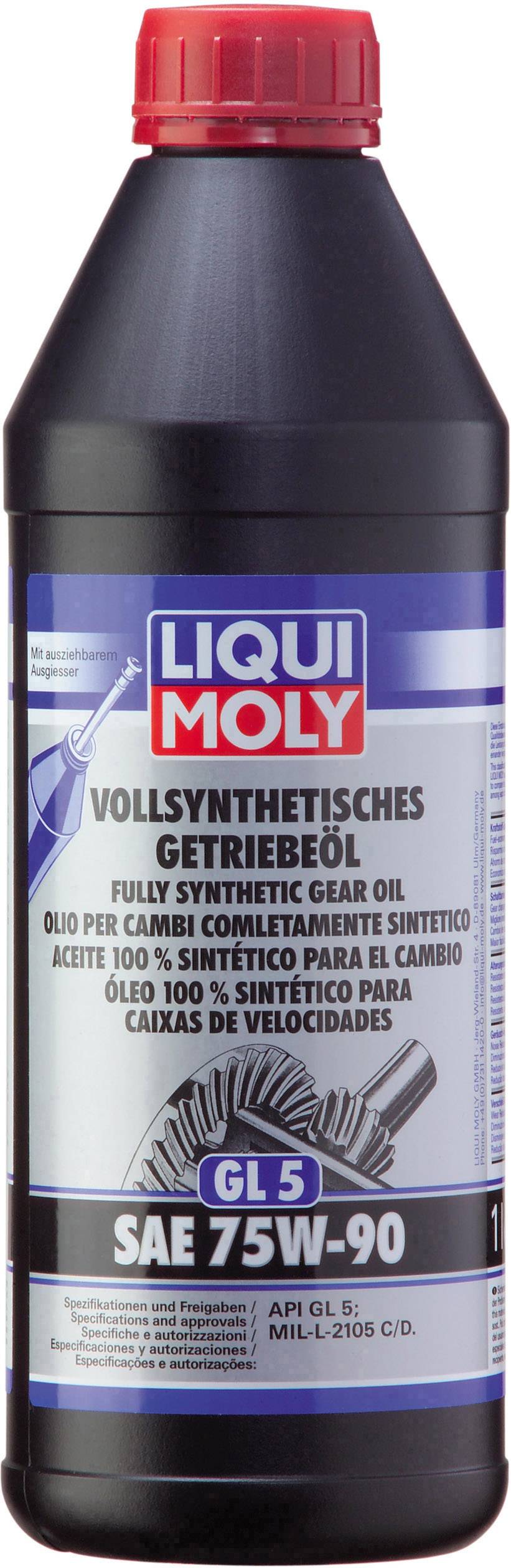 Liqui Moly (GL5) SAE 75W-90 1414 Getriebeöl 1l