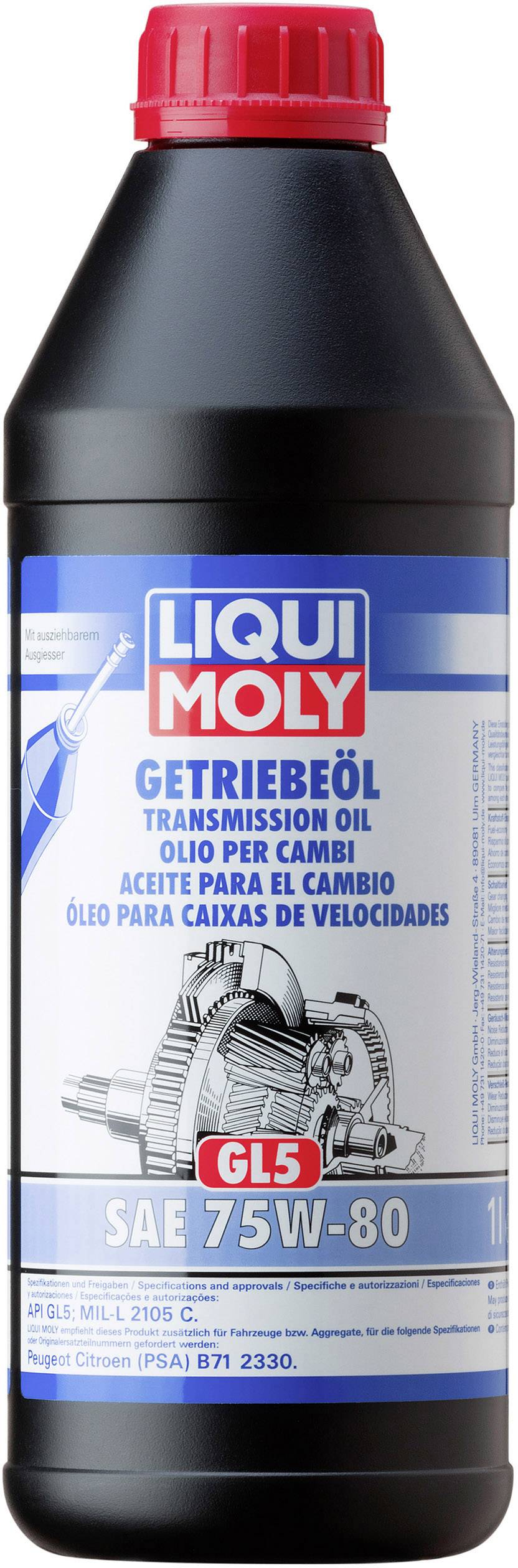 Liqui Moly (GL5) 75W-80 3658 Getriebeöl 1l