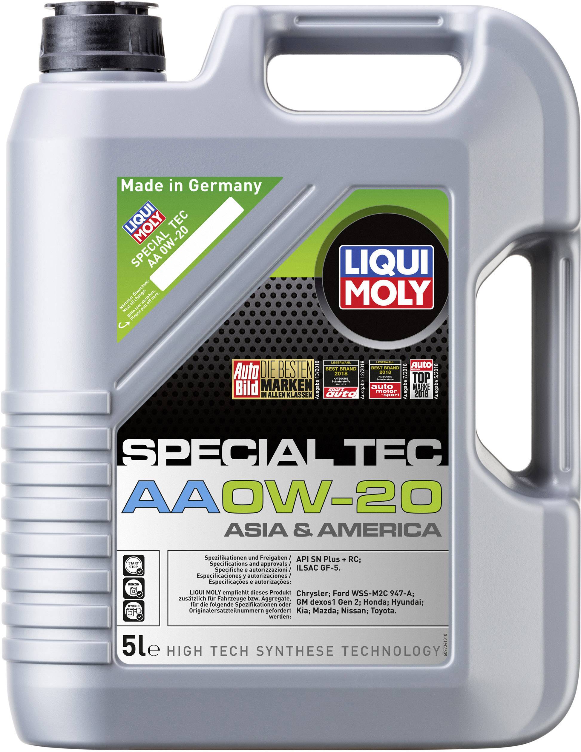 Liqui Moly Special Tec AA 0W-20 9734 Leichtlaufmotoröl 5 l