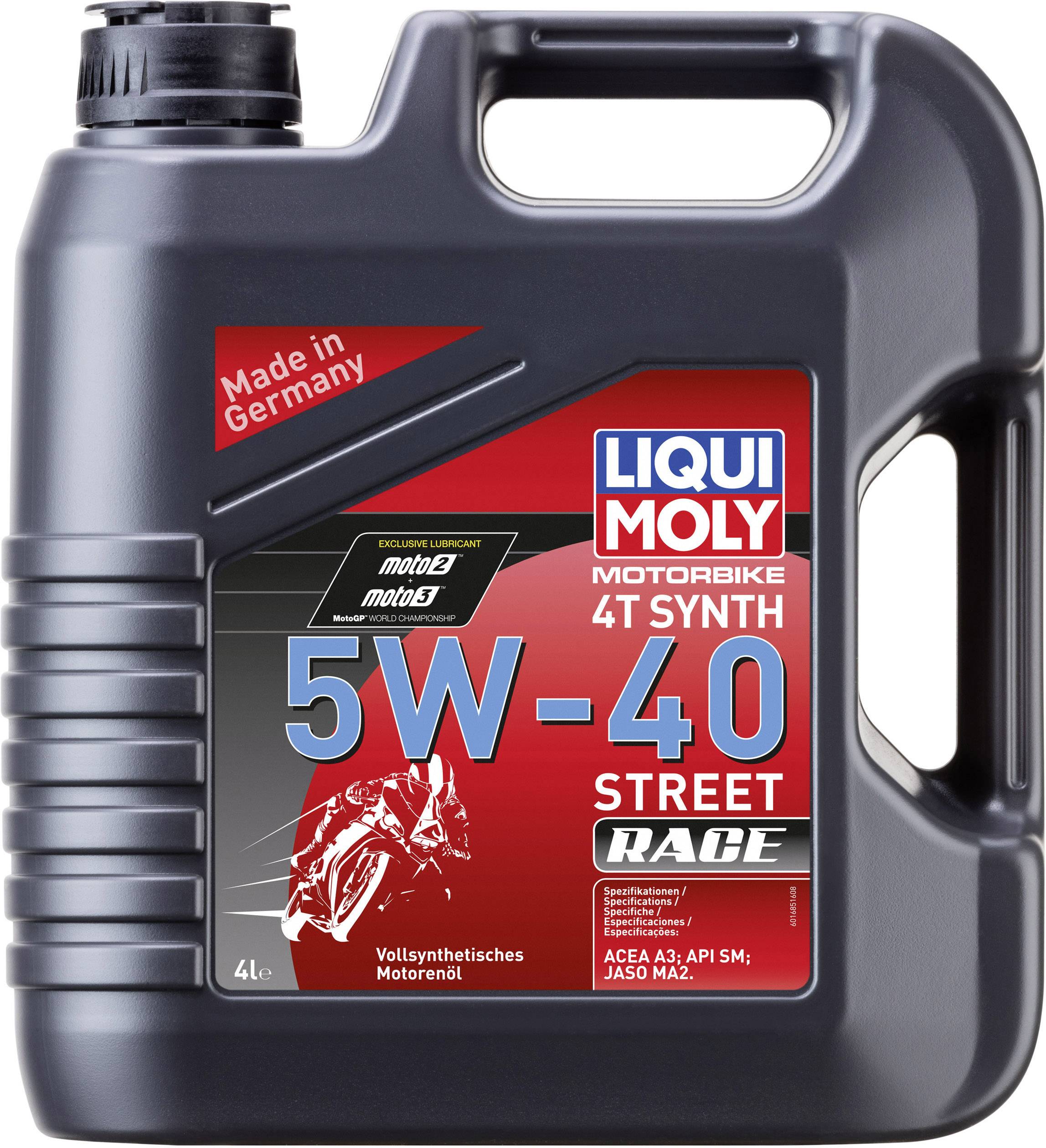 Liqui Moly Motorbike 4T Synth 5W-40 Street Race 1685 Motoröl 4 l