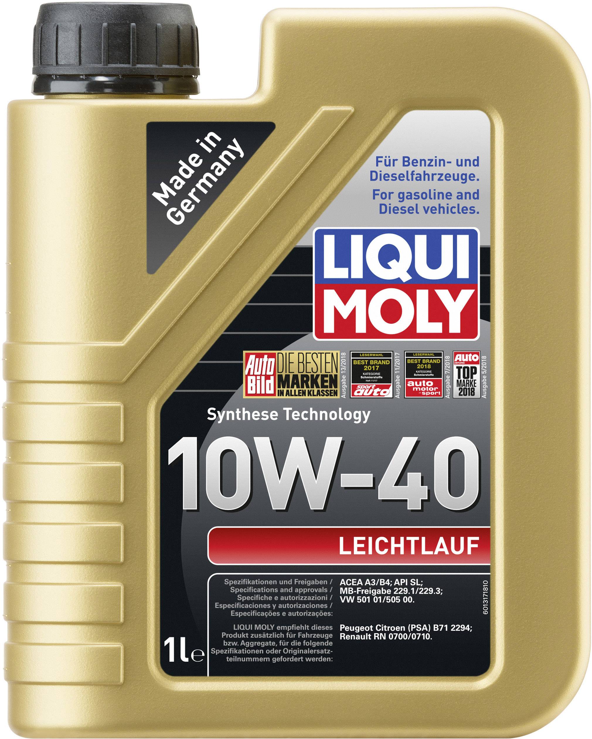 Liqui Moly 10W-40 1317 Leichtlaufmotoröl 1 l