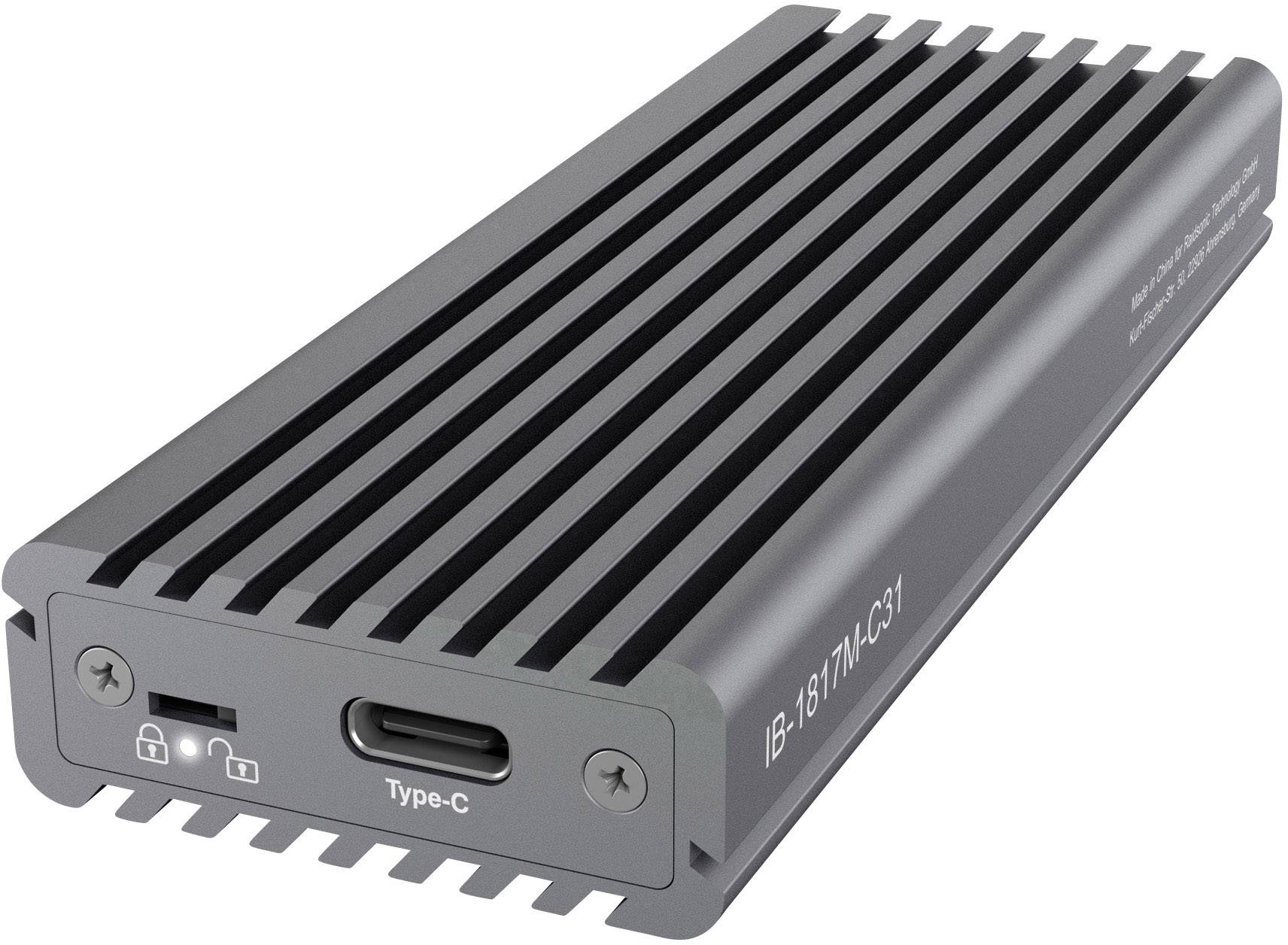 RaidSonic IB-1817M-C31 USB C Gehäuse für M.2 NVMe SSD