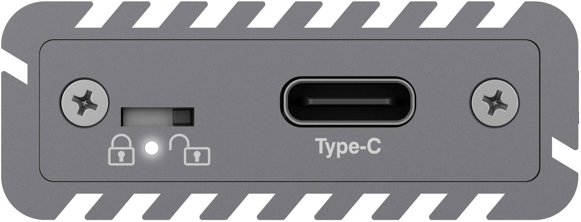 ICY BOX 60509 M.2 SSD-Gehäuse USB-C® (USB 3.2 Gen 2) 10 GBit/s M.2 PCIe NVMe 2230, 2242, 2260, 2280 60509