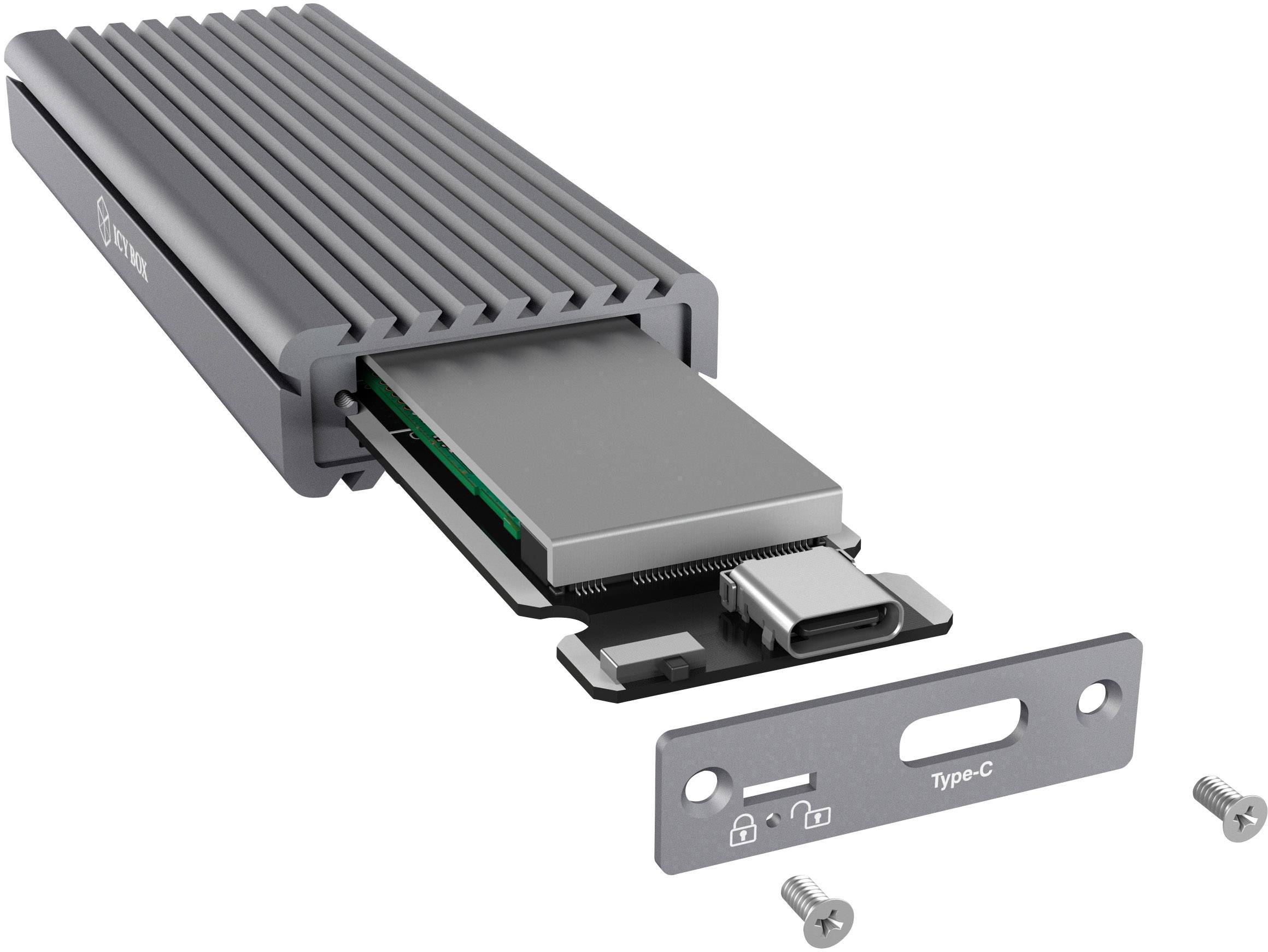 RaidSonic IB-1817M-C31 USB C Gehäuse für M.2 NVMe SSD