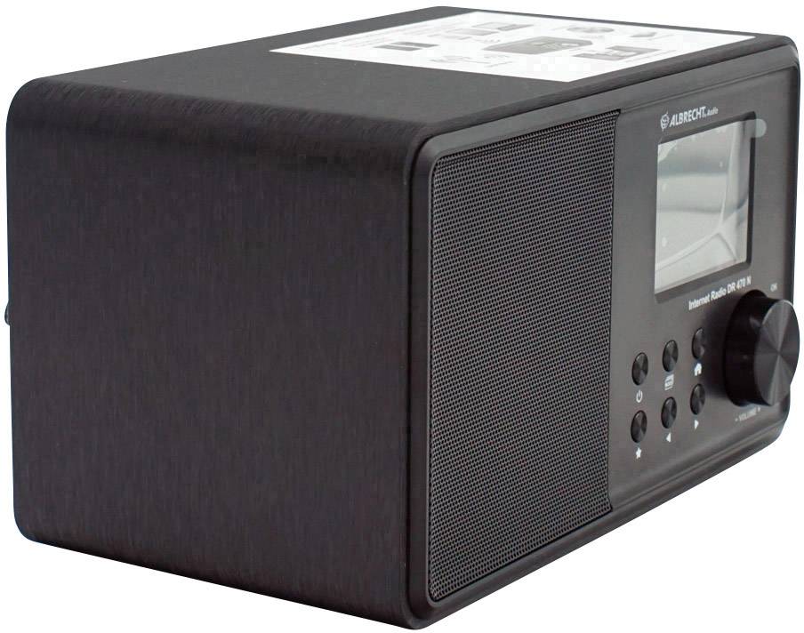 Albrecht DR 470 N Internet Tischradio UKW, Internet AUX, DLNA, WLAN, Internetradio DLNA-fähig Schwarz