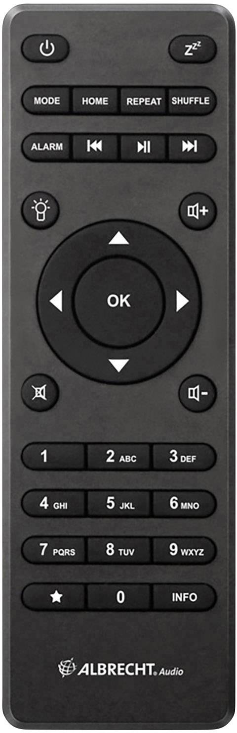 Albrecht DR 470 N Internet Tischradio UKW, Internet AUX, DLNA, WLAN, Internetradio DLNA-fähig Schwarz